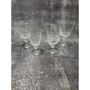 Set Of 4 Vintage Princess House Esprit Crystal  Cordial Glasses *